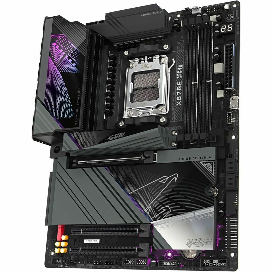 Aorus X870E AORUS MASTER Gaming Desktop Motherboard - AMD X870E Chipset - Socket AM5 - ATX Aorus X870E AORUS MASTER Gaming Desktop Motherboard - AMD X870E Chipset - Socket AM5 - ATX